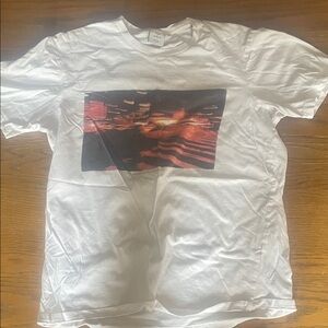 H&M White Tee with Vibrant Graphic